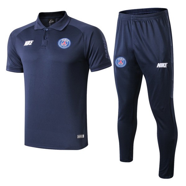 Polo Conjunto Completo Paris Saint Germain 2019-2020 Azul